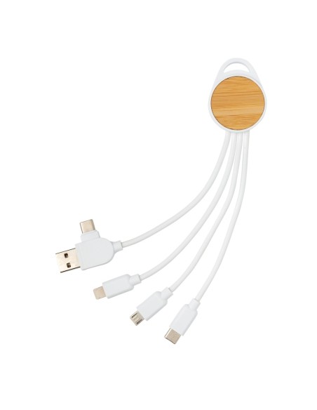 Cable redondo Ontario 6 en 1 de plástico reciclado RCS