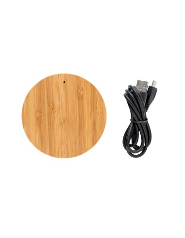 Cargador inalámbrico 5W bambú X