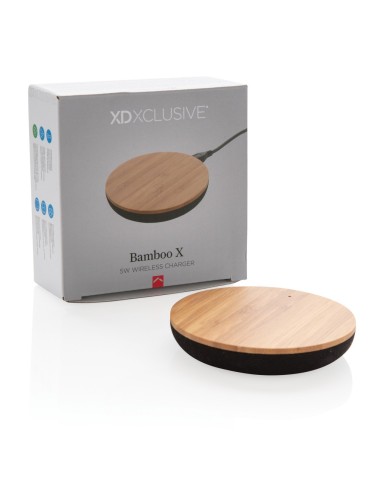Cargador inalámbrico 5W bambú X