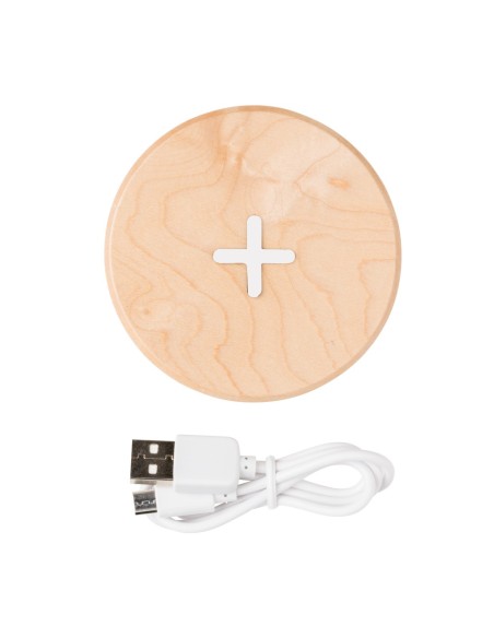 Cargador inalámbrico de madera de 5W