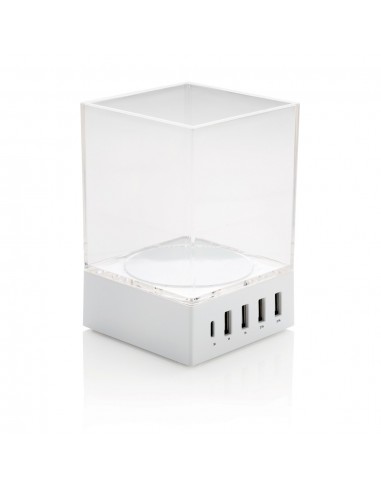Cargador USB y soporte para bolígrafos