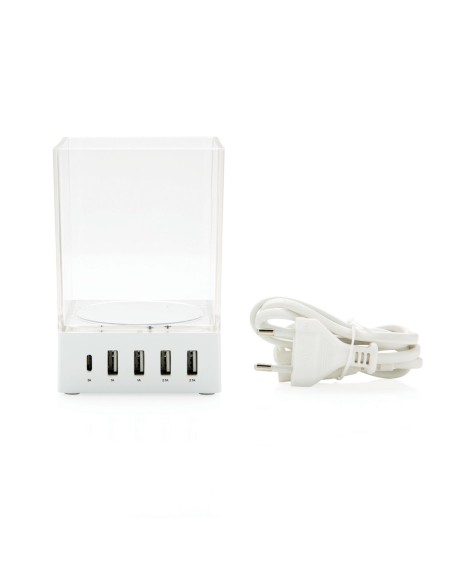 Cargador USB y soporte para bolígrafos