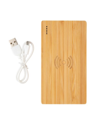Batería externa Bambú 4.000 mAh inalámbrica 5W