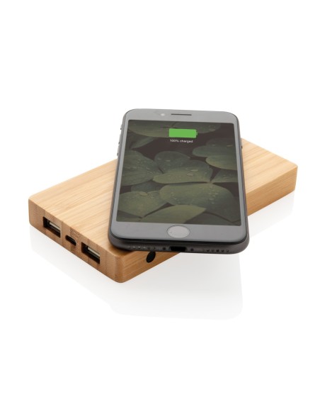 Batería externa Bambú 4.000 mAh inalámbrica 5W