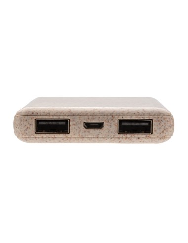 Powerbank de bolsillo 5000 mAh de paja de trigo