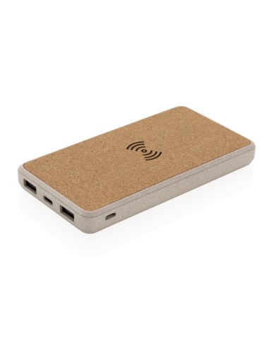 Powerbank inalámbrico 5W de Corcho y Trigo 8.000 mAh