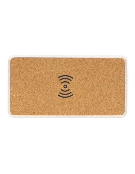 Powerbank inalámbrico 5W de Corcho y Trigo 8.000 mAh
