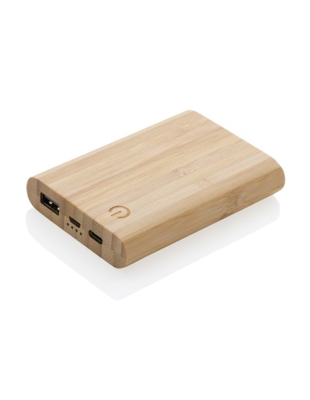 Powerbank de bambú certificado FSC de 5.000 mAh