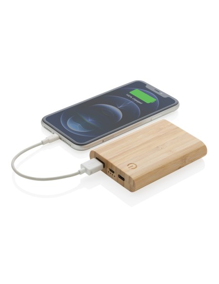 Powerbank de bambú certificado FSC de 5.000 mAh