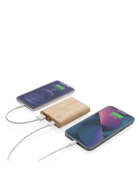 Powerbank de bambú certificado FSC de 5.000 mAh