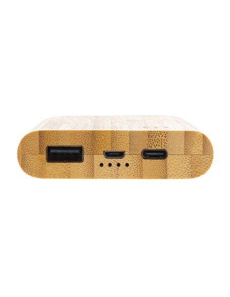 Powerbank de bambú certificado FSC de 5.000 mAh
