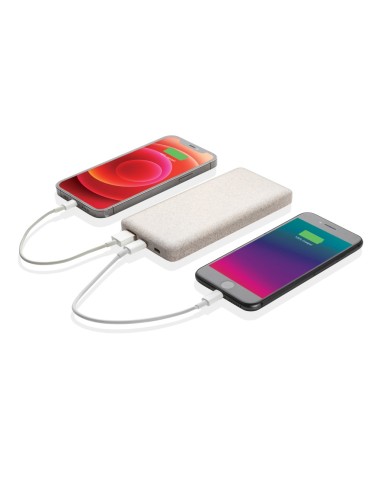 Powerbank 10.000 mAh  de paja de trigo