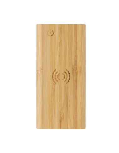 Powerbank inalámbrico de bambú 8.000 mAh 5W...