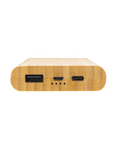 Powerbank inalámbrico de bambú 8.000 mAh 5W...