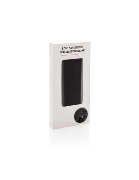 Batería inalámbrica con logo iluminado 8,000 mAh