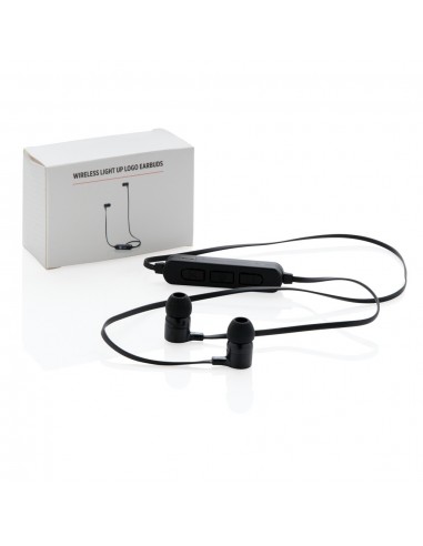 Auriculares inalámbricos con iluminación del logo