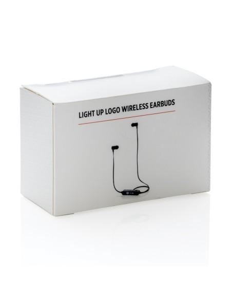 Auriculares inalámbricos con iluminación del logo