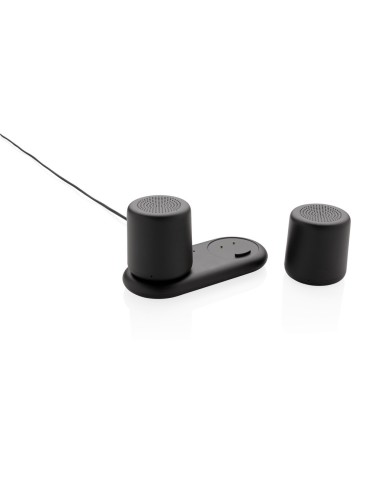 Set 2 altavoces con carga por inducción
