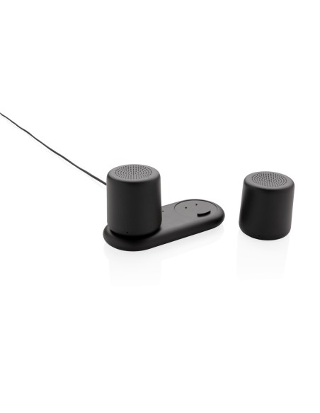 Set 2 altavoces con carga por inducción