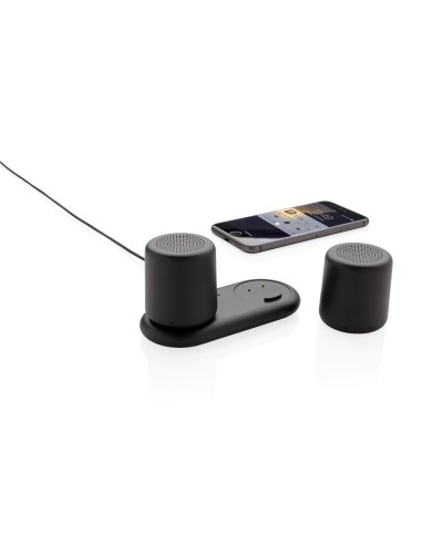 Set 2 altavoces con carga por inducción