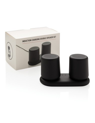 Set 2 altavoces con carga por inducción