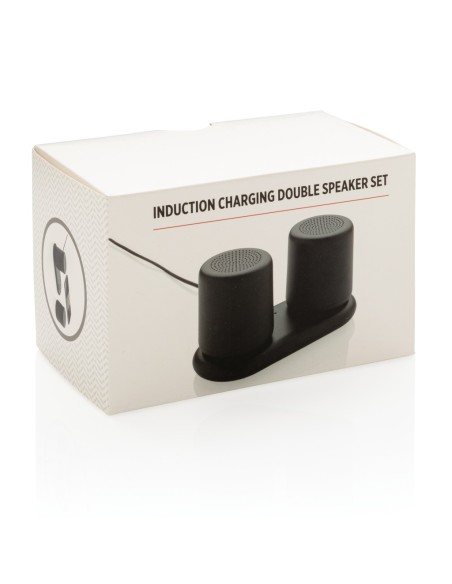 Set 2 altavoces con carga por inducción