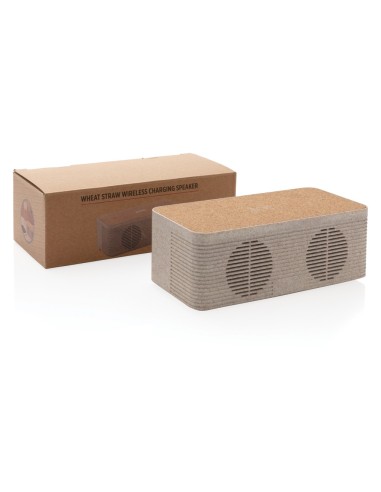 Altavoz cargador inalámbrico de paja de trigo
