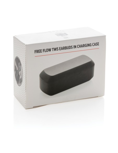 Auriculares Free Flow TWS con caja de carga