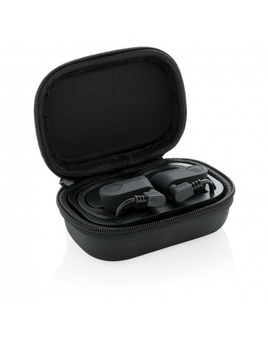 Auriculares deportivos TWS en estuche de carga
