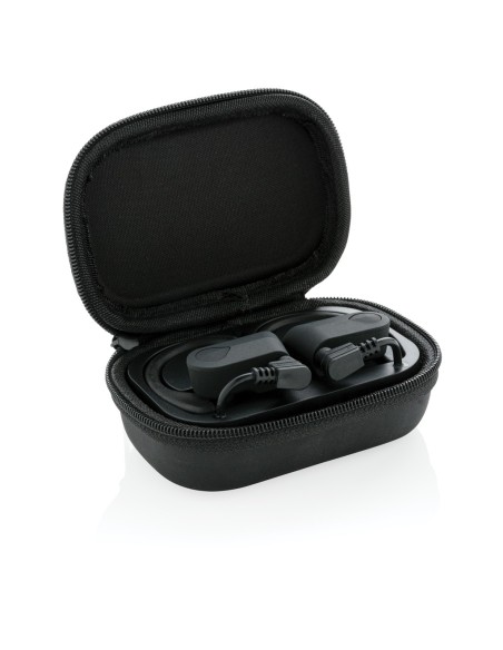 Auriculares deportivos TWS en estuche de carga