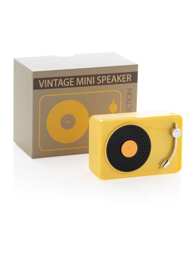 Mini altavoz inalámbrico 3W vintage