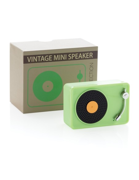 Mini altavoz inalámbrico 3W vintage