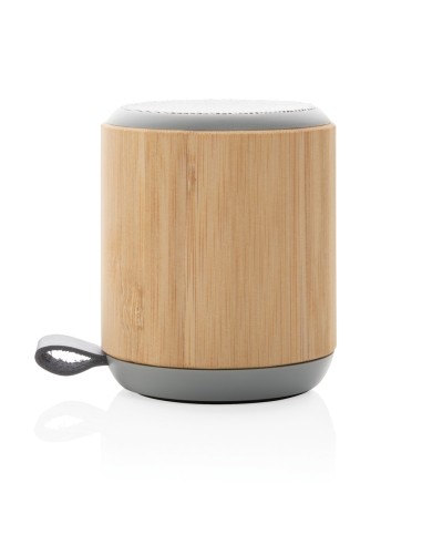 Altavoz inalámbrico de bambú y tela de 3W