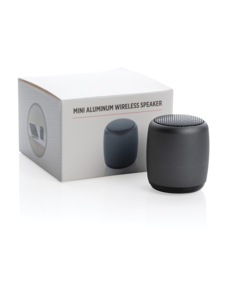 Mini altavoz inalámbrico de aluminio