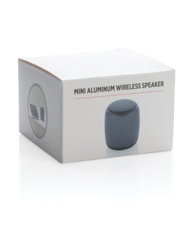 Mini altavoz inalámbrico de aluminio