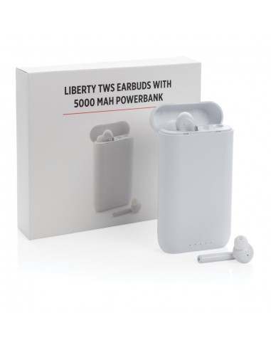 Auriculares Liberty TWS con powerbank de 5.000 mAh