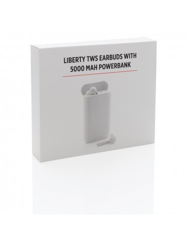 Auriculares Liberty TWS con powerbank de 5.000 mAh