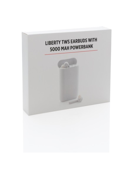 Auriculares Liberty TWS con powerbank de 5.000 mAh