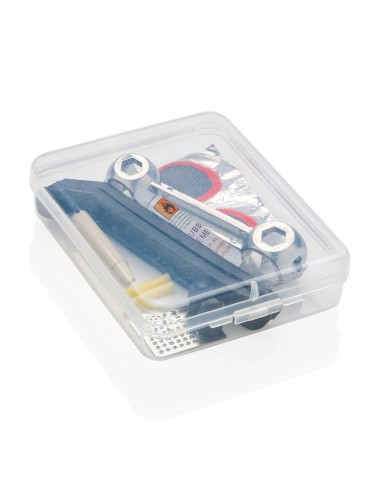 Kit de reparación de bicicletas compacto
