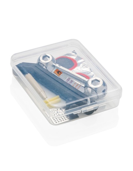 Kit de reparación de bicicletas compacto