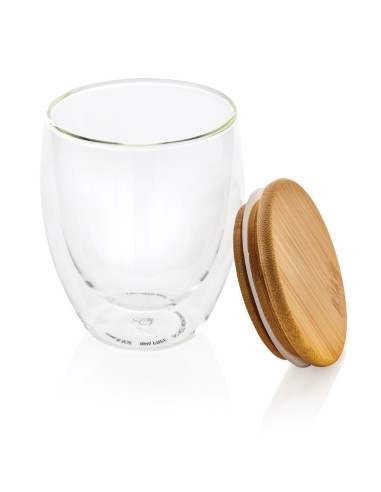 Vidrio de borosilicato de doble pared con tapa...