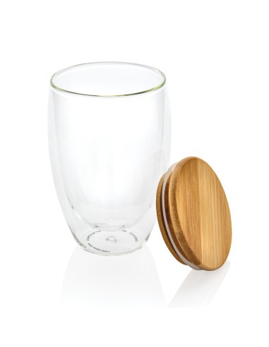 Vidrio de borosilicato de doble pared con tapa...
