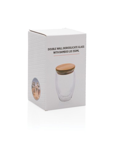 Vidrio de borosilicato de doble pared con tapa...