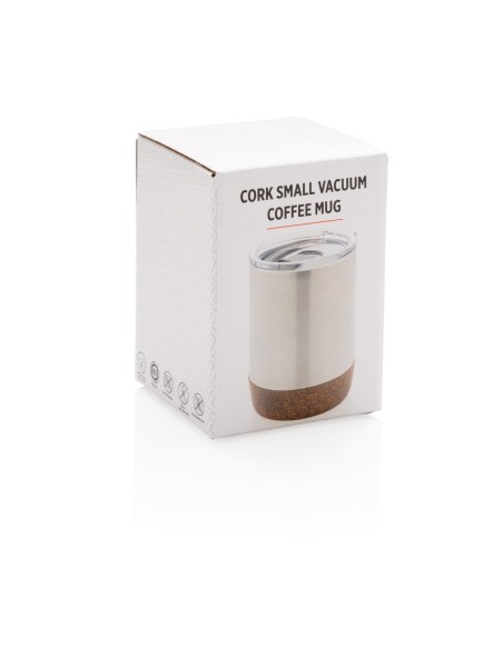 Taza al vacío con base de corcho