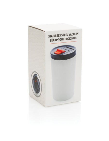 Taza antigoteo 300ml de doble pared con cierre de seguridad