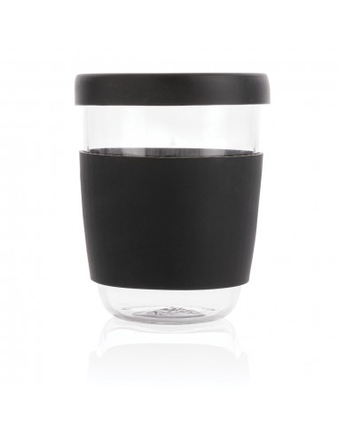 Vaso de borosilicato Ukiyo con tapa y funda de...