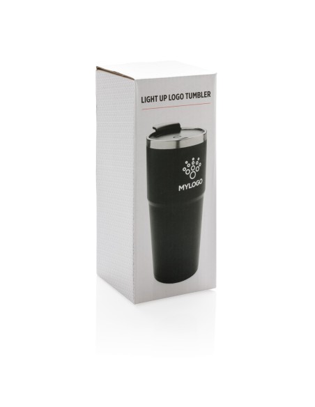 Vaso con logo iluminado