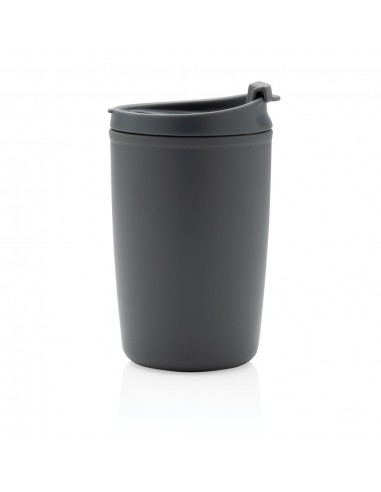 Taza de PP reciclado GRS con tapa abatible