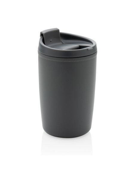 Taza de PP reciclado GRS con tapa abatible