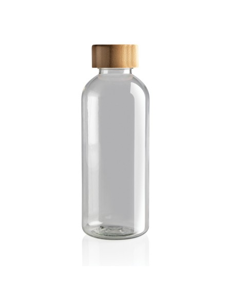 Botella GRS RPET con tapa de bambú FSC